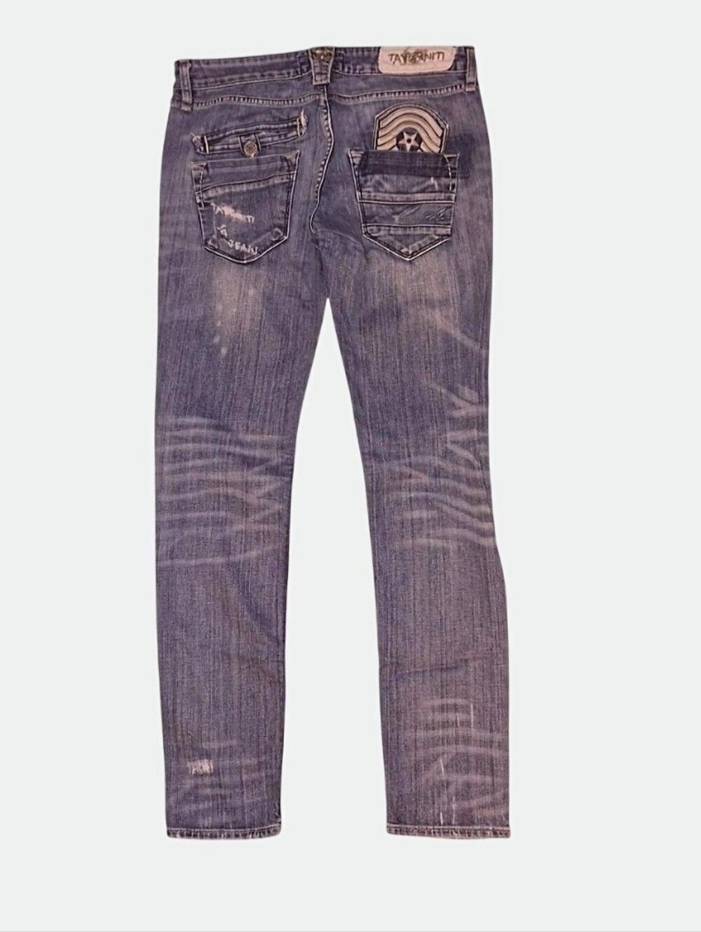 Taverniti "Courtney" Jeans with a Low-rise, Slim-fit, and a Tapered Ankle